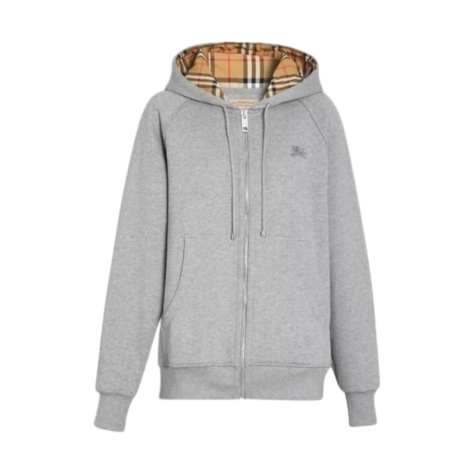 Burberry lukuga kapuutsiga dressipluus, hall