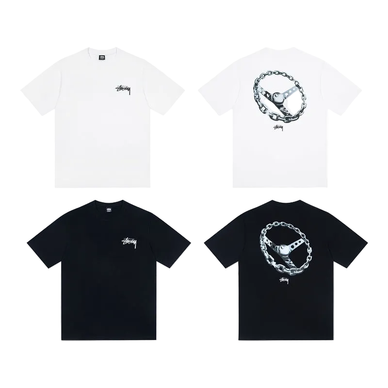 Stüssy ketiga T-särk mustvalge