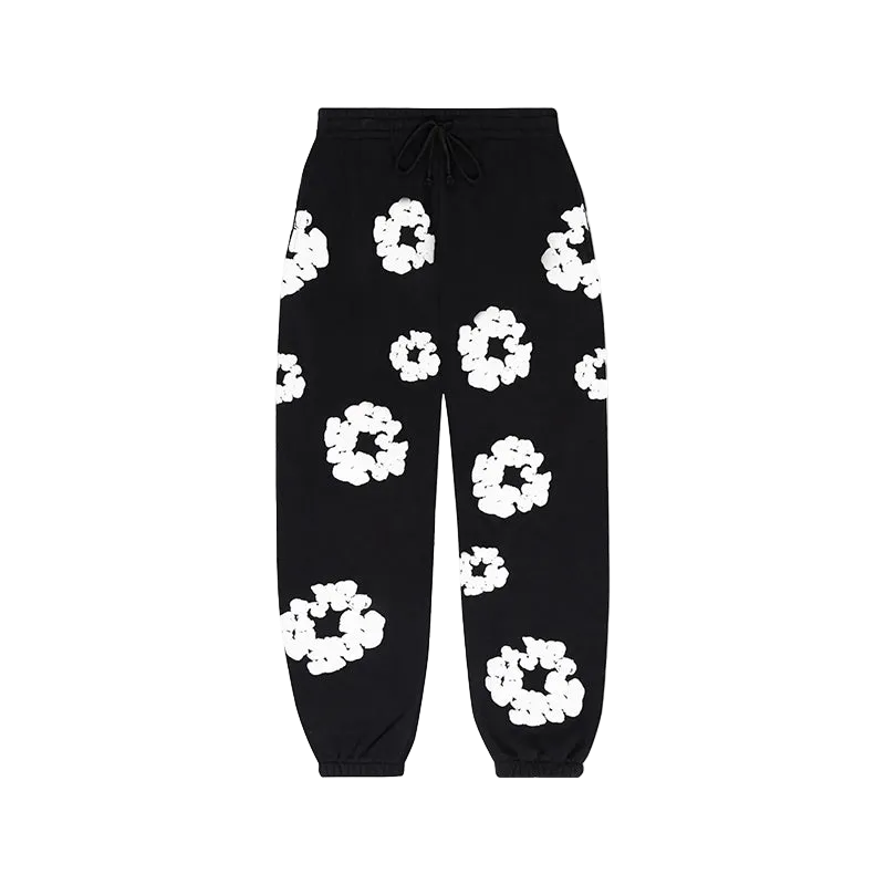 Denim Tears püksid must valgega