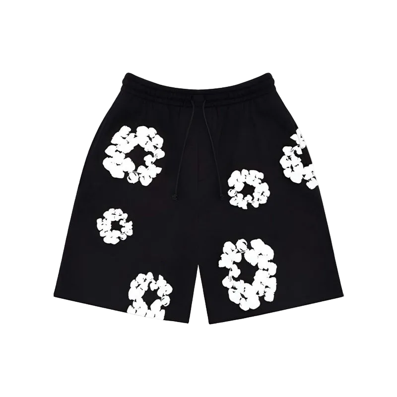 Denim Tears lühikesed püksid must valgega