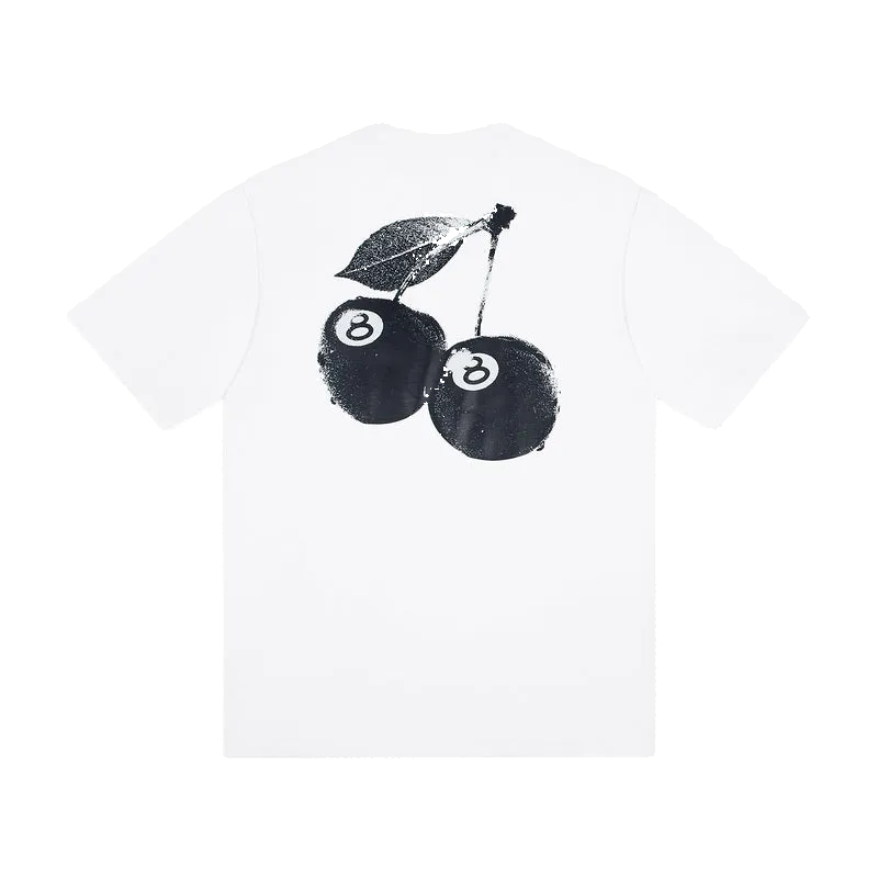 Stüssy kirsikirjaga T-särk valge