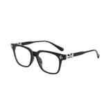 Chrome hearts sinise valguse blokeerivad prillid, mustad hõbedased