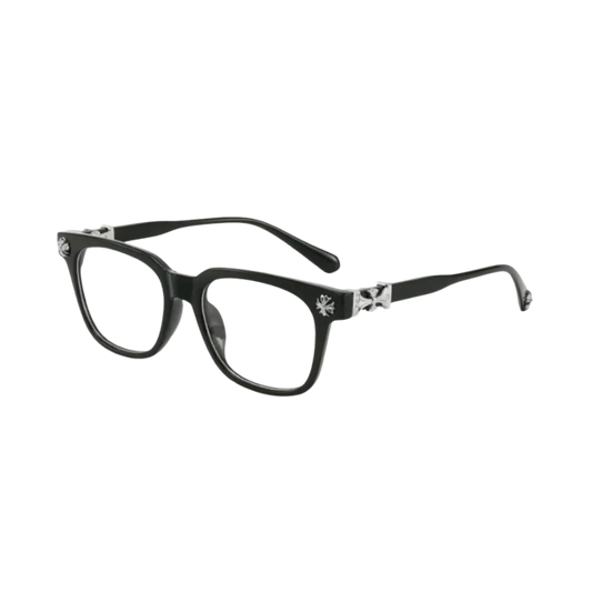 Chrome hearts blue light blocking glasses black silver