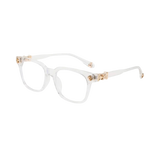 Chrome hearts blue light blocking glasses clear gold