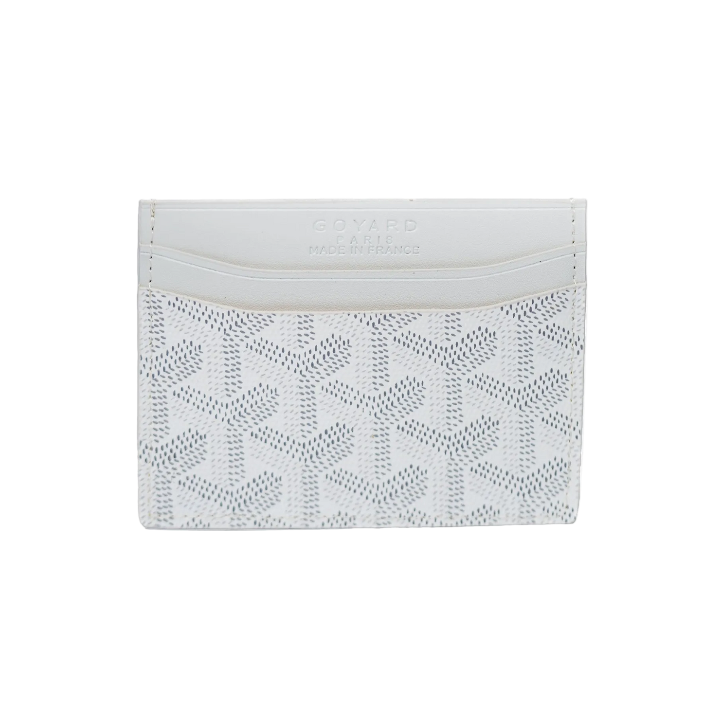 Goyard card holder white