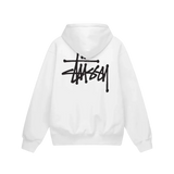Stüssy basic hoodie white