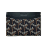 Goyard card holder black