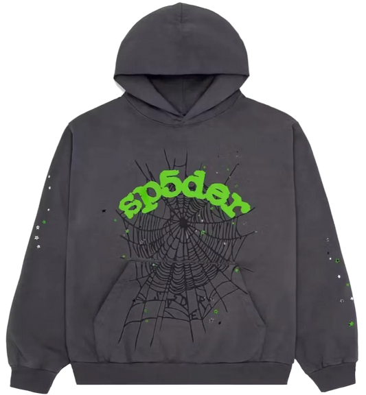 Spider hoodie dark grey