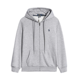 Ralph Laureni täispikk kapuutsiga kapuutsiga dressipluus hall