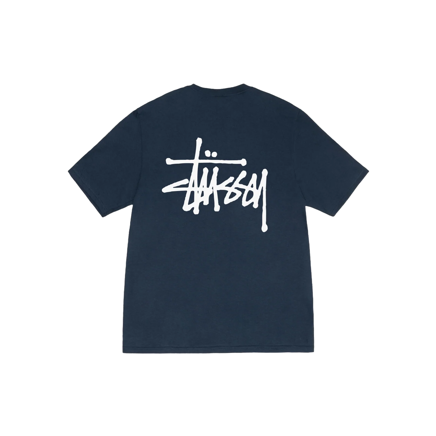 Stüssy basic T-shirt navy blue