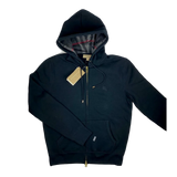 Burberry lukuga kapuutsiga dressipluus must