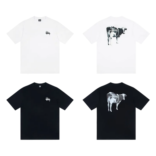 Stüssy grassfed T-Shirt black and white