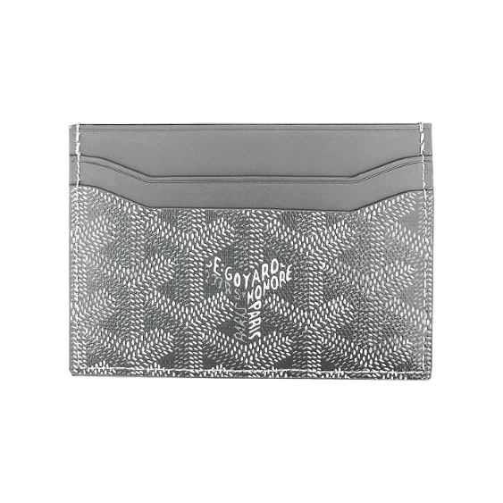 Goyard card holder grey
