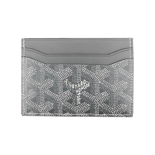 Goyard card holder grey