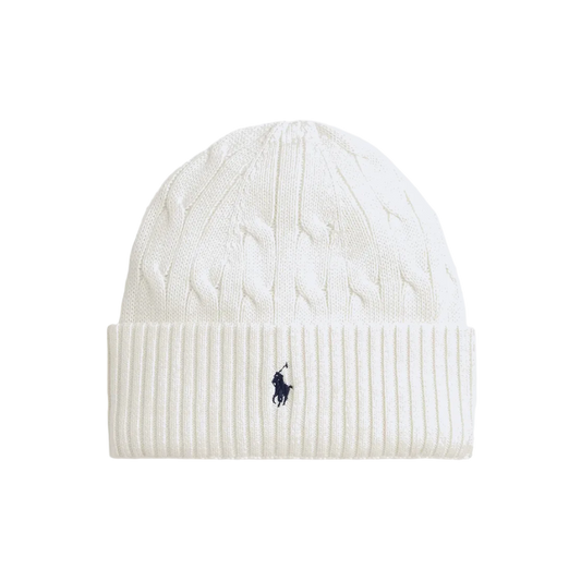Ralph Lauren Polo Knit Hat White