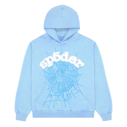 Spider hoodie blue