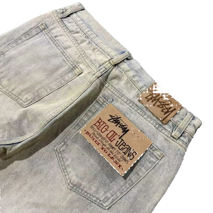 Stüssy Big Ol' Denim teksad liivapesu värvi